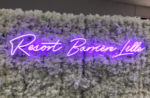 MUR DE FLEURS ET NEON 1